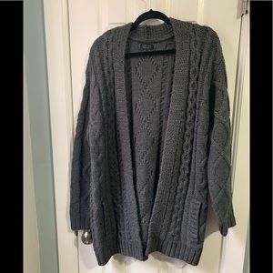 Zara men’s open cable knit sweater